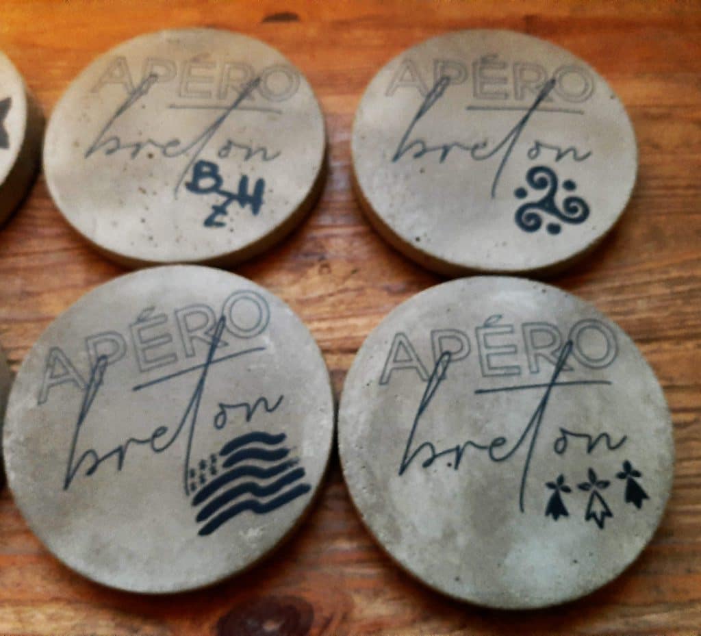 Lot de 4 sous-verres Apéro Breton