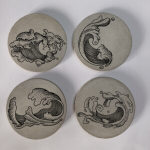 Sous verres vagues